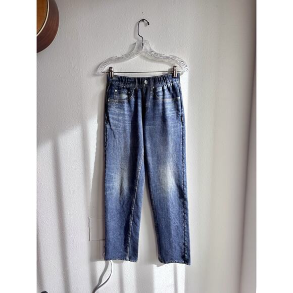 Rag & Bone Miramar Sweatpant Jeans Straight Leg Mel Medium Wash Denim Blue XS - Picture 2 of 8